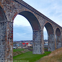 Buy canvas prints of Cullen framed by the Viaduct. by ANN RENFREW