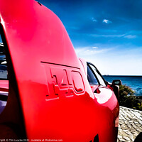 Buy canvas prints of Ferrari F40 enjoys the nice view. by Tim Lu