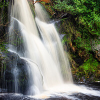 Buy canvas prints of Posforth waterfall in the valley of desolation near Bolton abbey 495  by PHILIP CHALK