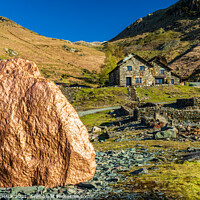 Buy canvas prints of Copper mines mountain cottages, lake district Cumbria 501  by PHILIP CHALK