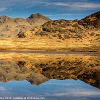 Buy canvas prints of Blea tarn abstract reflection 520  by PHILIP CHALK