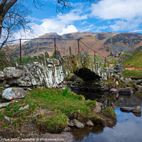 Buy canvas prints of Slaters bridge in the lake district Cumbria Langdales 525  by PHILIP CHALK