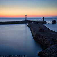 Buy canvas prints of Whitby  sunset 531 by PHILIP CHALK