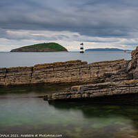 Buy canvas prints of Penmon lighthouse Anglesey Wales 568  by PHILIP CHALK