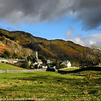 Buy canvas prints of Snow clouds gathering over Elterwater in the Langdale valley 578 by PHILIP CHALK