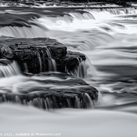 Buy canvas prints of Aysgarth falls in monochrome 585 by PHILIP CHALK