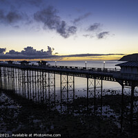 Buy canvas prints of Sunrise glow over Llandudno pier 600 by PHILIP CHALK