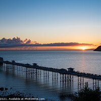 Buy canvas prints of New day dawning over Llandudno pier 611  by PHILIP CHALK