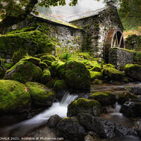 Buy canvas prints of soft focus Borrowdale mill 618 by PHILIP CHALK