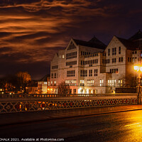 Buy canvas prints of Aviva building from Lendal bridge 633 by PHILIP CHALK