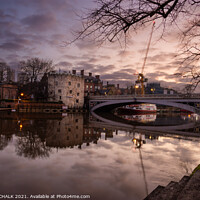 Buy canvas prints of Lendal bridge over the river ouse in York 642 by PHILIP CHALK