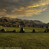 Buy canvas prints of Castle rigg stone circle in the lake district 651 by PHILIP CHALK