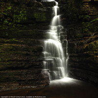 Buy canvas prints of Dark mill gill force near Askrigg 715 by PHILIP CHALK