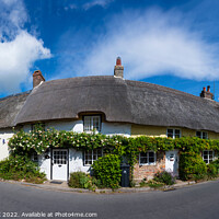 Buy canvas prints of Thatched cottages in Dorset 745  by PHILIP CHALK