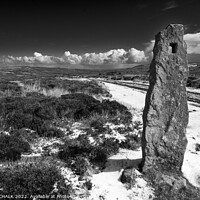 Buy canvas prints of The Yorkshire moors way marker 760 by PHILIP CHALK