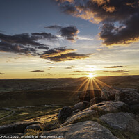 Buy canvas prints of Sunset in the Peak district 767 by PHILIP CHALK