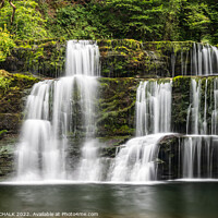 Buy canvas prints of Sgwyd y pannwr waterfall in the Brecon beacons. 781 by PHILIP CHALK