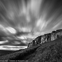 Buy canvas prints of Blustery Stanage edge 782  by PHILIP CHALK
