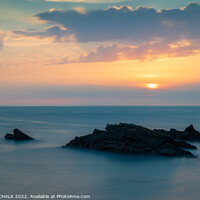 Buy canvas prints of Hartland quay sunset 797 by PHILIP CHALK