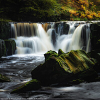 Buy canvas prints of Dreamy waterfall in the Yorkshire moors 815  by PHILIP CHALK