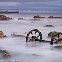 Buy canvas prints of Rusty Relics on Seaham Beach 882 by PHILIP CHALK