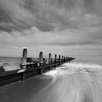 Buy canvas prints of Majestic Hornsea Beach Defence by PHILIP CHALK