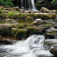 Buy canvas prints of Two cascades 898 by PHILIP CHALK