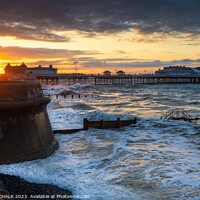 Buy canvas prints of Cromer pier sunset 913  by PHILIP CHALK