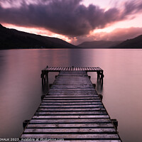 Buy canvas prints of Loch Earn sunset 950 and Scottish fine art by PHILIP CHALK