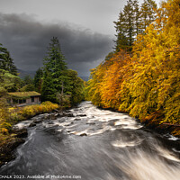 Buy canvas prints of Autumn Falls of Dochart 955 by PHILIP CHALK