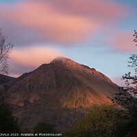 Buy canvas prints of sunset mountain 966 by PHILIP CHALK
