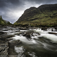Buy canvas prints of River Coe  rapids in Glencoe in Scotland.  967 by PHILIP CHALK