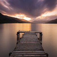 Buy canvas prints of Loch Earn sunset 976 by PHILIP CHALK
