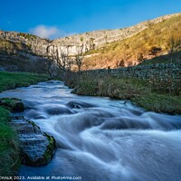 Buy canvas prints of Malham cove sunset 977 by PHILIP CHALK