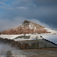 Buy canvas prints of Roseberry topping in the snow 996 by PHILIP CHALK