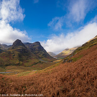 Buy canvas prints of Three sisters mountains in Glencoe Scotland 1004 by PHILIP CHALK