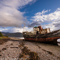 Buy canvas prints of Fort William shipwreck in Corpach  1028 by PHILIP CHALK