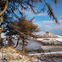 Buy canvas prints of Roseberry topping in the snow 1041 by PHILIP CHALK