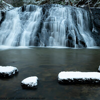 Buy canvas prints of Waterfall and snow 1047 by PHILIP CHALK
