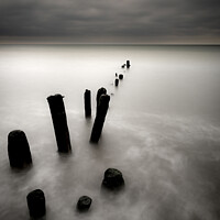 Buy canvas prints of Sandsend groins near Whitby 08 by PHILIP CHALK