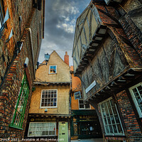 Buy canvas prints of The iconic Little Shambles street in York 26 by PHILIP CHALK
