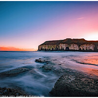 Buy canvas prints of Sunrise at Thorwick bay Flamborough on the east co by PHILIP CHALK