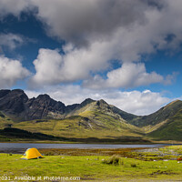 Buy canvas prints of Yellow tent on the Isle of Skye 34 by PHILIP CHALK