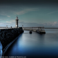 Buy canvas prints of Surreal blue Whitby 40  by PHILIP CHALK