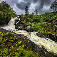Buy canvas prints of Glentrool waterfall in Scotland by PHILIP CHALK