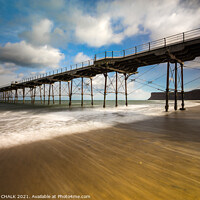 Buy canvas prints of Saltburn pier on a sunny day North riding of Yorks by PHILIP CHALK