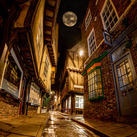 Buy canvas prints of The Shambles by moonlight by PHILIP CHALK