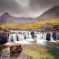 Buy canvas prints of Fairy pools on a wet moody day on the Isle of Skye 83 by PHILIP CHALK