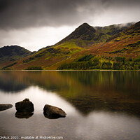 Buy canvas prints of Buttermere on an atmospheric  day 110 by PHILIP CHALK
