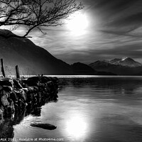 Buy canvas prints of Ullswater moonlight calm 127 by PHILIP CHALK